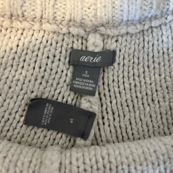 Aerie Knit Off White Shorts | Size Small - Picture 5 of 5